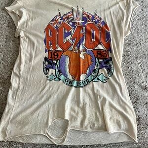 Unk Junk Food Cream Graphic Tee with Black Print